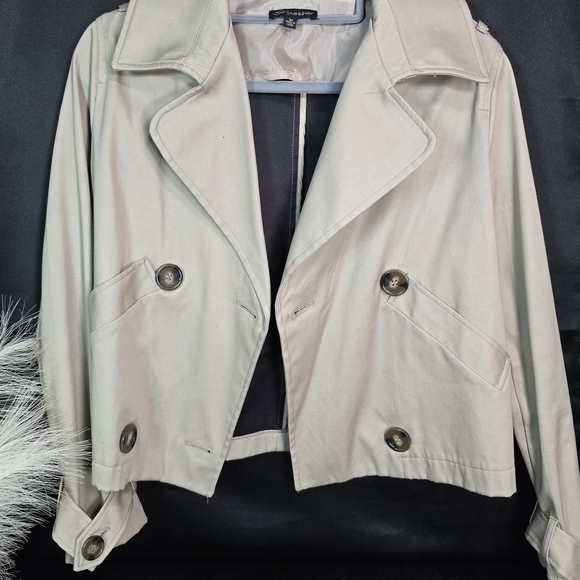 Shinestar Jackets & Blazers - Women's Beige Double-Breasted Jacket